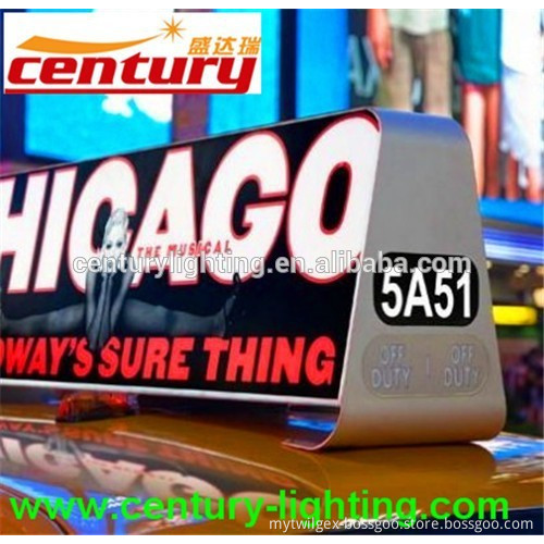 led taxi top advertising